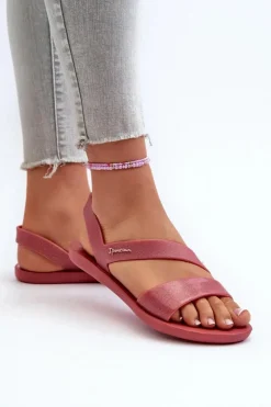 Discount Ipanema Sandały Damskie Z Brokatem 82429 Vibe Sandal Fem Różowe