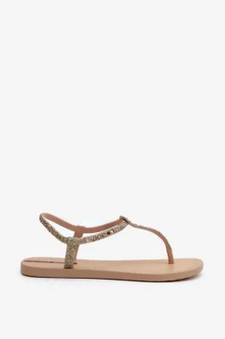 Ipanema Sandały Gumowe|Sandały Płaskie*Sandały Japonki Z Brokatem Damskie 26914 Class Brilha Fem Złote