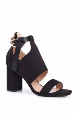 Damskie Buty damskie Vinceza Sandały Na Słupku Z Cholewką Vinceza 20-17054 Czarne