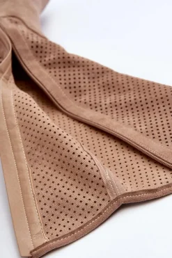 Damskie buty S.Barski Kozaki Wiosenne|Kozaki Ażurowe*S.Barski HY66-139 Ażurowe Kozaki Damskie Beżowe