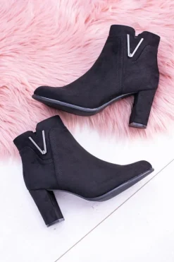 Buty Sergio Leone Botki Na Słupku|Brązowe I Beżowe Botki*Sergio Leone Czarne Botki Na Słupku Zamsz Valentia