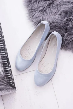 New Buty Sergio Leone Sergio Leone Damskie Niebieskie Balerinki Makalu