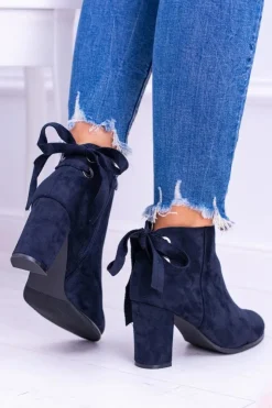 Buty Sergio Leone Botki Na Słupku|Brązowe I Beżowe Botki*Sergio Leone Granatowe Botki Na Słupku Zamsz Symfonia