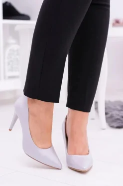 Damskie Buty Sergio Leone Sergio Leone Perłowe Czółenka Szpilki Szare Feliciana