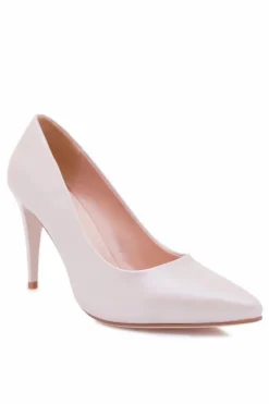 Damskie Buty Sergio Leone Sergio Leone Perłowe Czółenka Szpilki Nude Feliciana