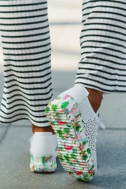 Damskie Artiker Skórzane Ażurowe Półbuty Damskie Na Koturnie 56C1532 Białe