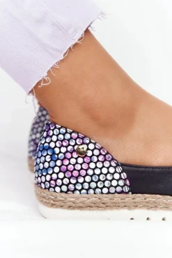 Online Maciejka Skórzane Baleriny 05056-01 Czarne