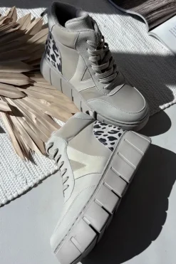 Damskie Buty damskie Vinceza Skórzane Botki Damskie Na Platformie Ocieplane Vinceza 66838 Beżowe