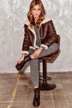 Damskie Zazoo Skórzane Botki Damskie Na Koturnie Platformie Z Paskami 1752 Czarne