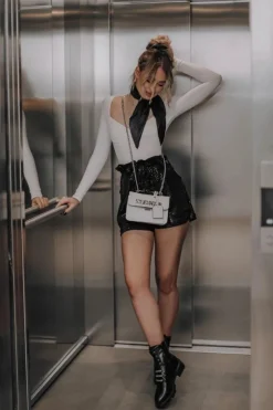 Online Evento Skórzane Botki Ocieplane Czarne Lilinth