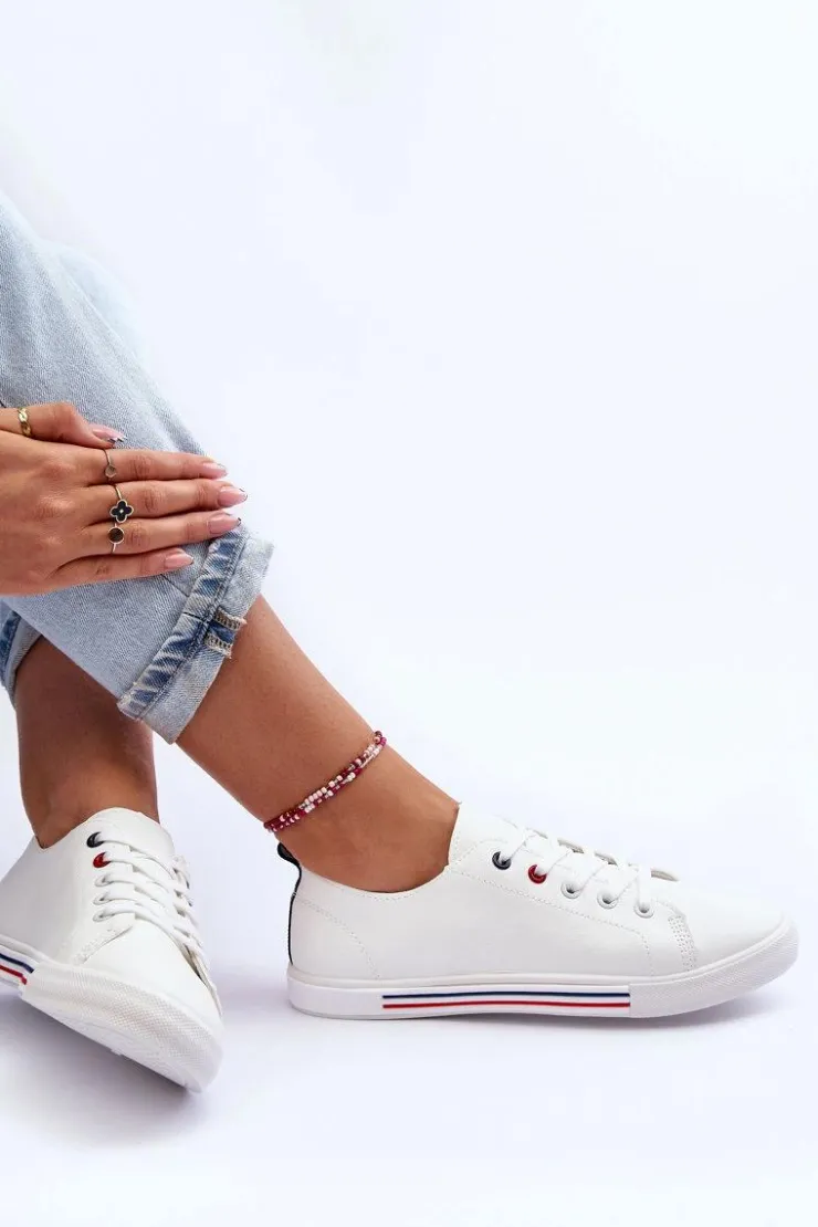 Evento Buty Sportowe Na Platformie|Sneakersy Damskie*Skórzane Buty Sportowe Damskie Białe Mossaia