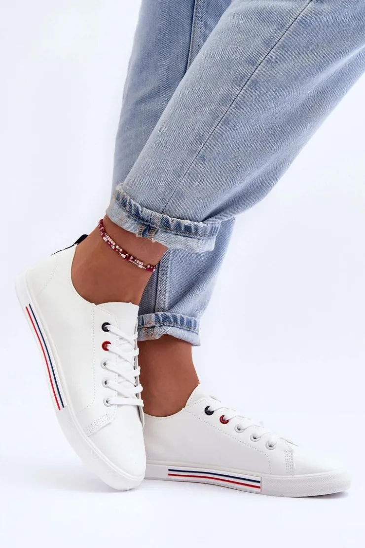 Evento Buty Sportowe Na Platformie|Sneakersy Damskie*Skórzane Buty Sportowe Damskie Białe Mossaia