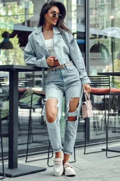 Damskie Big Star Shoes Skórzane Mokasyny Półbuty Big Star LL274581 Beżowe