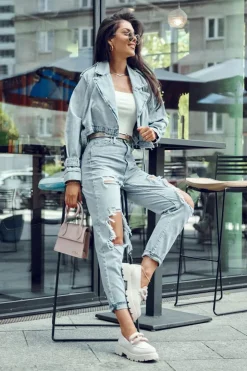 Damskie Big Star Shoes Skórzane Mokasyny Półbuty Big Star LL274581 Beżowe