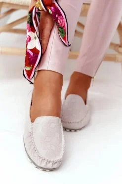 Sale Evento Skórzane Mokasyny RIO FLORE Eco-Friendly Beżowe