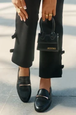 Maciejka Loafersy Damskie|Półbuty Skórzane*Skórzane Półbuty Mokasyny Damskie K6809-01 Czarne Czarny