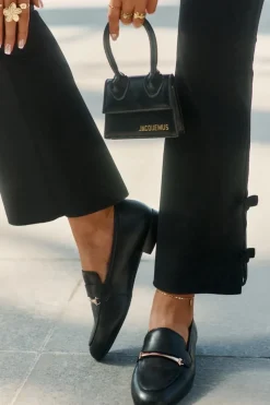 Maciejka Loafersy Damskie|Półbuty Skórzane*Skórzane Półbuty Mokasyny Damskie K6809-01 Czarne Czarny