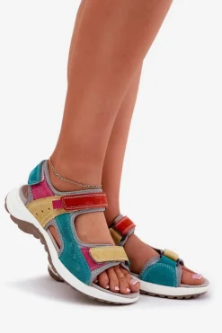 Best Buty damskie Vinceza Skórzane Sandały Damskie Sportowe McKeylor 95347 Multikolor Wielokolorowy