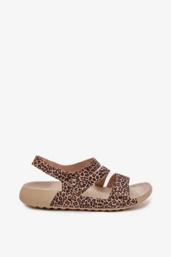 Damskie Zazoo Skórzane Sandały Damskie K1004 Panterka