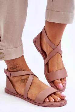 Clearance Big Star Shoes Skórzane Sandały Za Kostkę Big Star LL274A163 Nude