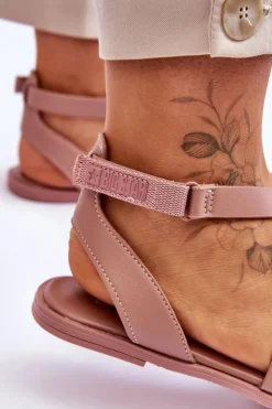 Clearance Big Star Shoes Skórzane Sandały Za Kostkę Big Star LL274A163 Nude