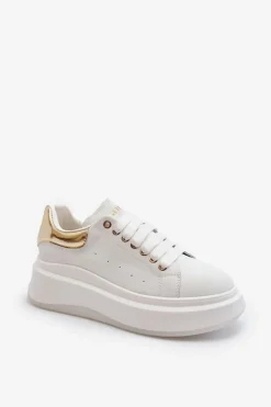 GOE Sneakersy Damskie*Skórzane Sneakersy Damskie NN2N4031 Białe