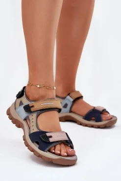 Damskie Artiker Skórzane Sportowe Sandały Damskie 54C1294 Multikolor