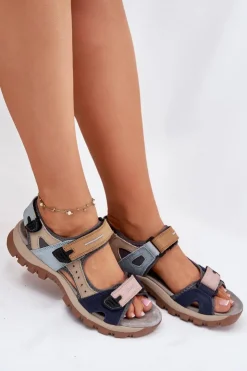 Damskie Artiker Skórzane Sportowe Sandały Damskie 54C1294 Multikolor