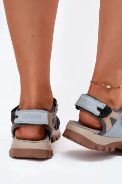 Damskie Artiker Skórzane Sportowe Sandały Damskie 54C1294 Multikolor