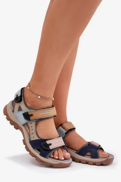 Damskie Artiker Skórzane Sportowe Sandały Damskie 54C1294 Multikolor