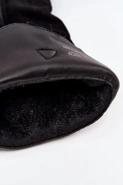 Boto Kozaki Ocieplane|Kozaki Na Słupku*Skórzane Zamszowe Kozaki Kowbojki Damskie Ocieplane Czarne Urselle Czarny