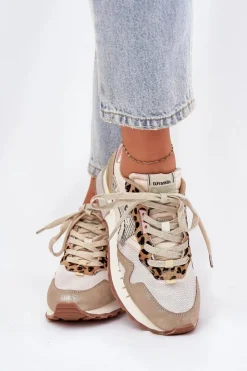 Damskie D.Franklin Sneakersy Buty Sportowe Damskie DFSH378006 Złote