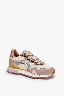 Damskie D.Franklin Sneakersy Buty Sportowe Damskie DFSH378006 Złote