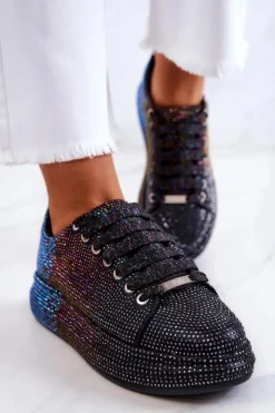 Outlet GOE Sneakersy Buty Sportowe Dżety JJ2N4050 Czarne