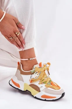 Boto Buty Sportowe Na Platformie|Sneakersy Damskie*Sneakersy Buty Sportowe Damskie Z Podwójnym Sznurowaniem Multikolor Efobell