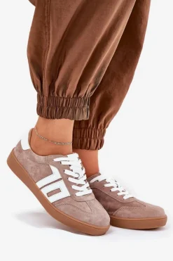 Damskie Buty damskie Vinceza Sneakersy Buty Sportowe Zamszowe Vinceza 79517 Beżowe