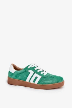 Buty damskie Vinceza Sneakersy Damskie*Sneakersy Buty Sportowe Zamszowe Vinceza 79517 Zielone Zielony