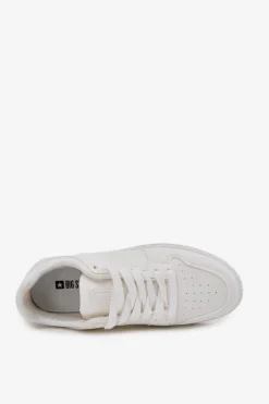 Damskie Big Star Shoes Sneakersy Damskie Big Star RR274A241 HI-POLY SYSTEM Białe