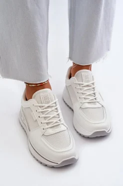 Big Star Shoes Buty Sportowe Big Star|Sneakersy Damskie*Sneakersy Damskie Big Star NN274A089 Białe Biały