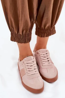 Big Star Shoes Sneakersy Damskie Big Star RR274373 Różowe Różowy