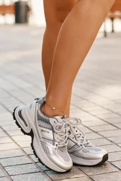 Online Big Star Shoes Sneakersy Damskie Big Star RR274A193 Szare Szary