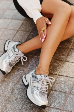 Online Big Star Shoes Sneakersy Damskie Big Star RR274A193 Szare Szary