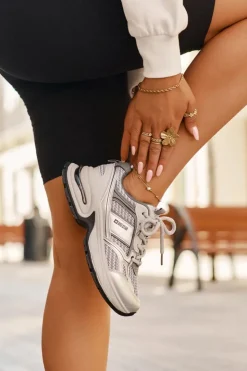 Online Big Star Shoes Sneakersy Damskie Big Star RR274A193 Szare Szary