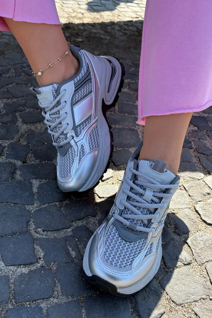 Online Big Star Shoes Sneakersy Damskie Big Star RR274A193 Szare Szary