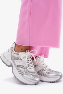 Damskie Big Star Shoes Sneakersy Damskie Big Star RR274A195 Białe