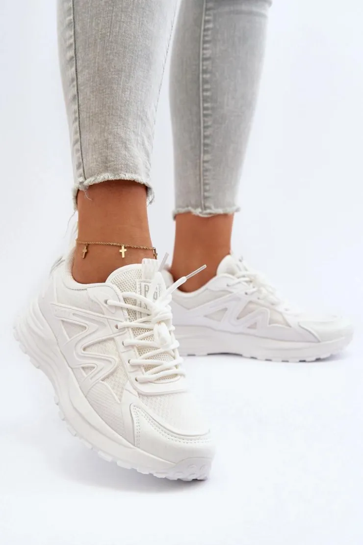 Online Big Star Shoes Sneakersy damskie Big Star NN274A084 Białe Biały