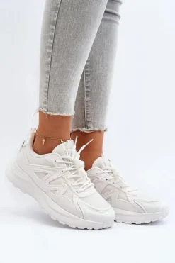 Online Big Star Shoes Sneakersy damskie Big Star NN274A084 Białe Biały