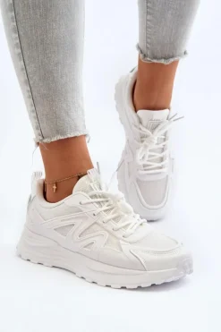 Online Big Star Shoes Sneakersy damskie Big Star NN274A084 Białe Biały