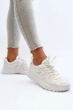 Online Big Star Shoes Sneakersy damskie Big Star NN274A084 Białe Biały