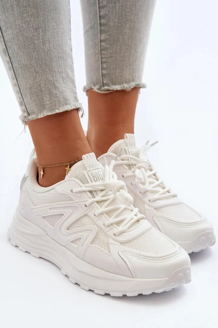 Online Big Star Shoes Sneakersy damskie Big Star NN274A084 Białe Biały